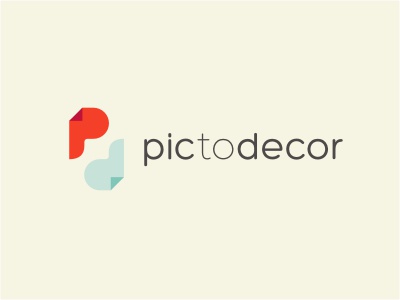 PTD fold logo sticker decor pic initials red blue beige printing photo.jpg