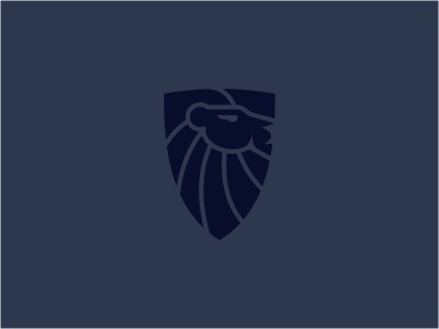 Proud Lion Shield logo animal cat head wild lion line shield seal.jpg