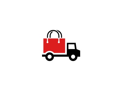 Red Bag logo icon truck delivery speed bag red black shopping fashion.jpg