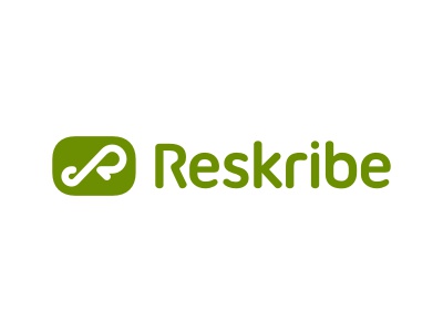 Reskribe logo loop initials line monoline green financial payment bill.jpg