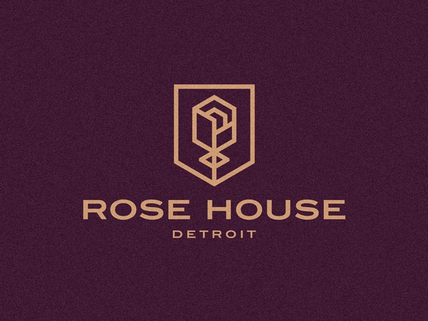 RHD Final house rose pin nature monoline logo flower emblem crest.jpg