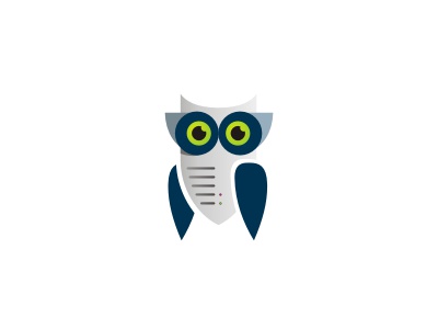 Robohoot animal bird owl hoot robot tech eyes wings gray blue metal sh.jpg