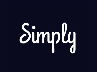 Simply logo logotype typography custom script simple blue cut shadow m.jpg