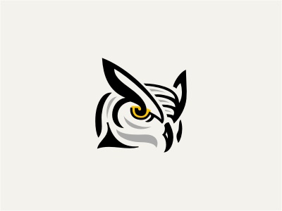 Sofionik Design Group logo animal bird owl hoot gray black eye yellow.jpg