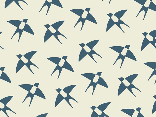 Swallow Pattern logo pillow bedding linen negative green fly nature pa.jpg