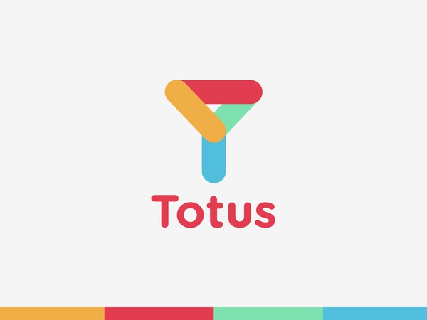 Totus fold initials colorful icon app laundry funnel logo.jpg