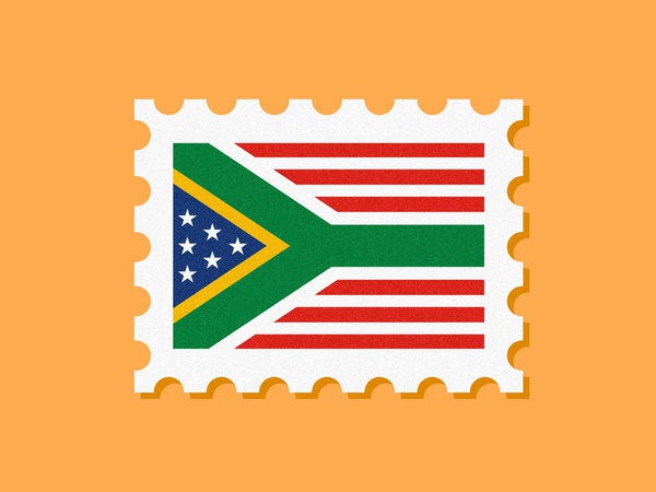 United States of Amerafrica post fusion green blue stripe star t shirt.jpg