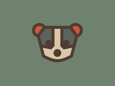 Vince the Badgurr gang logo animal wild forest head badger green orang.jpg