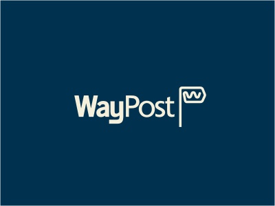 WayPost logo flag blue beige net management education monoline initial.jpg