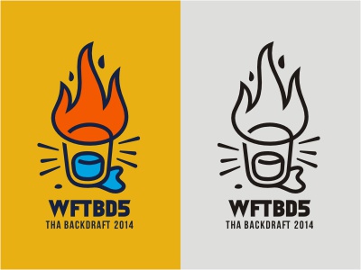 WFTBD5 event logo illustration fire glass drink work bar orange yellow.jpg