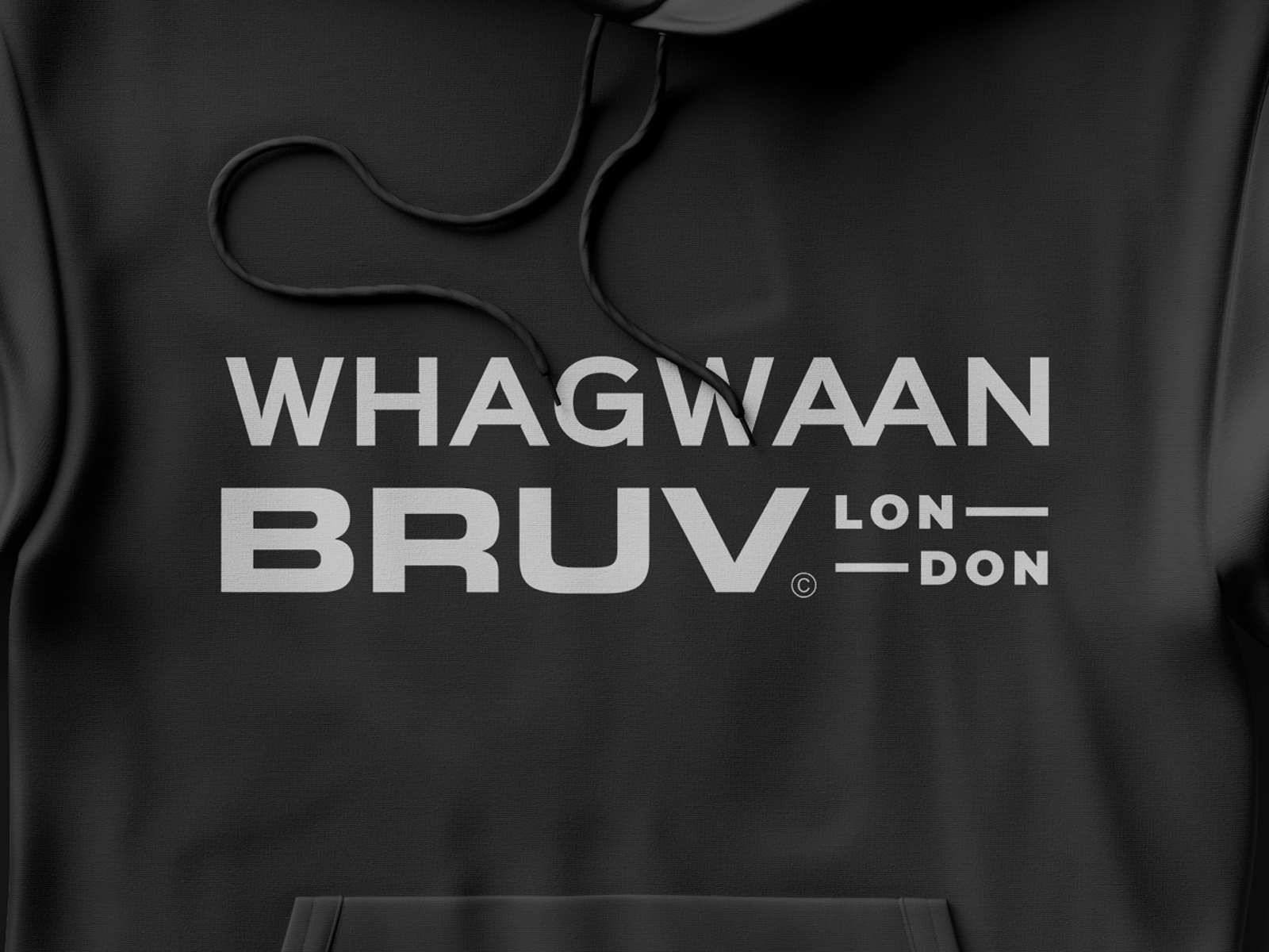 Whagwaan Bruv black urban streetwear fashion hoodie entertainment tv s.jpg