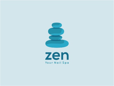 Zen Nail Spa zen stone rock balance nail spa beauty cosmetics green bl.jpg
