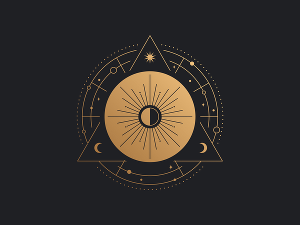 Half Moon moon stars planet apparel shirt logo icon astrology sodiac s.webp