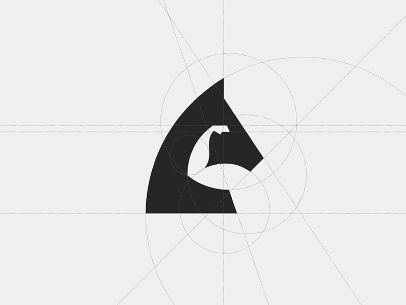 Horsepower - Magic Behind the Grid  brandmark branding brand horse ico.webp