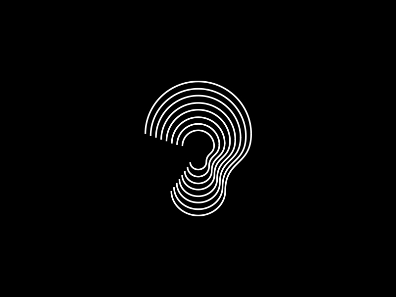 House Of Hearing iconic identity brand symbol brandmark lock ear clini.webp