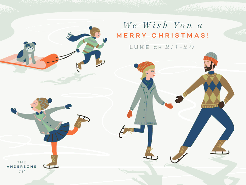 Christmas Cards card family people season holiday tree dog winter chri.gif