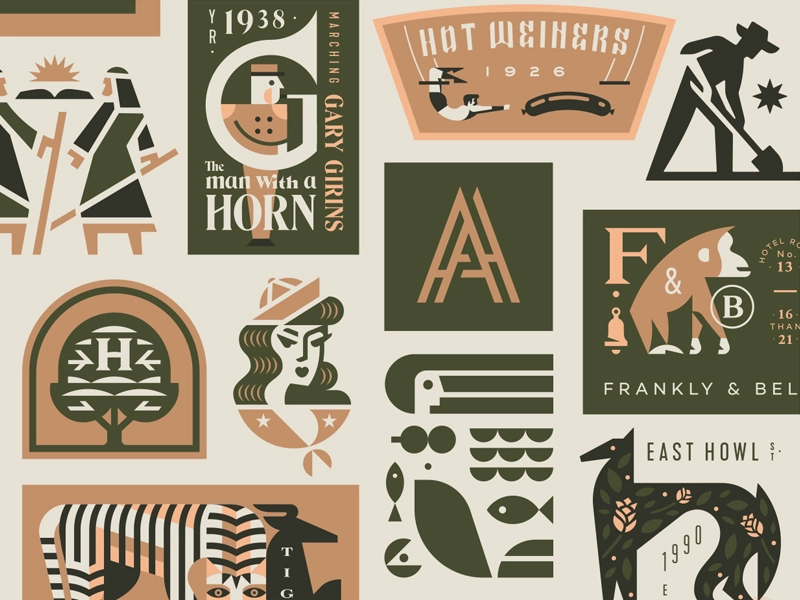 Color color hat dog tiger monkey mermaid women man animal.webp