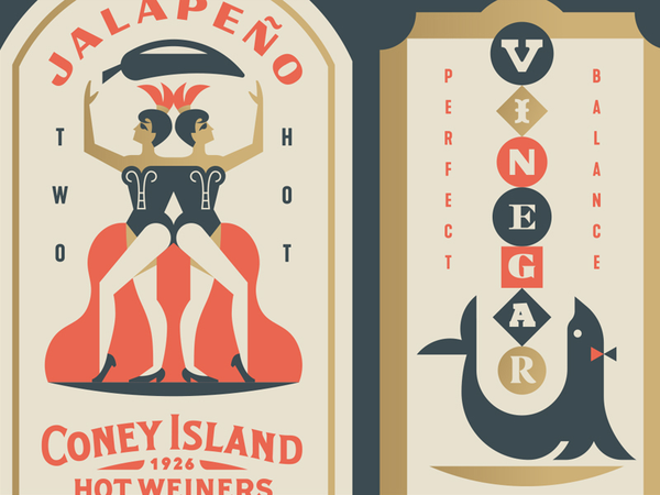 Coney Island Labels jalapeño women animal crest balance pepper seal ci.webp