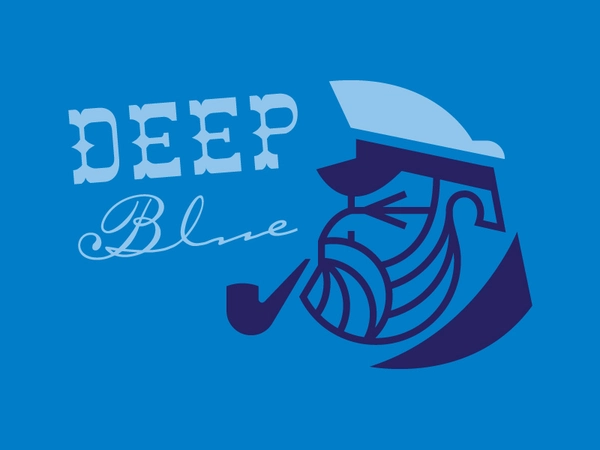 Deep Blue sailor deep face ocean sea captain blue pipe hat head.webp