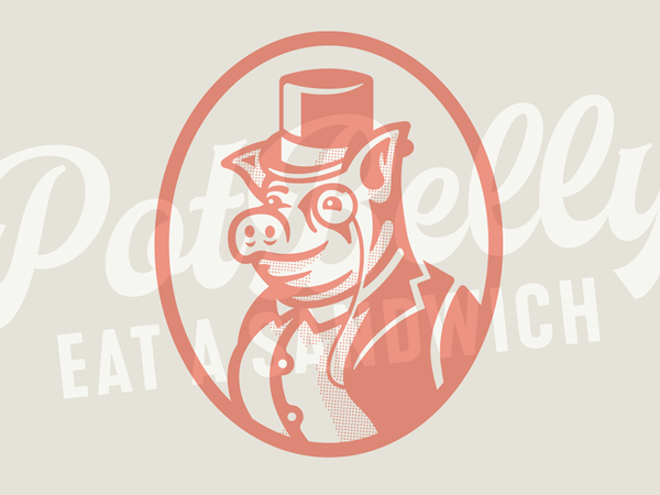 Kevin Bacon hog fancy hat potbelly pig.webp