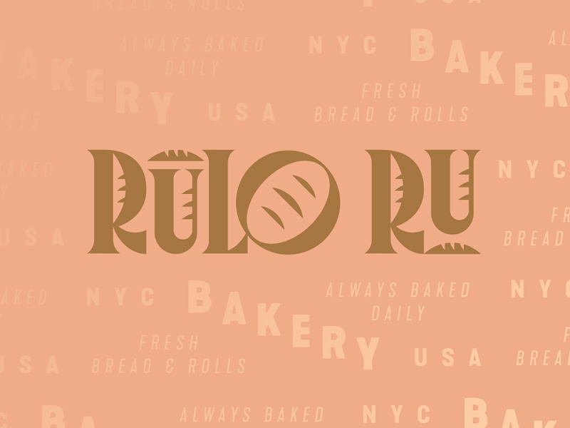 Rulo Ru Bakery bread bakery letters type.jpg