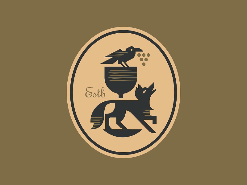 Wine Thief grapes animal bird crow fox wine.jpg