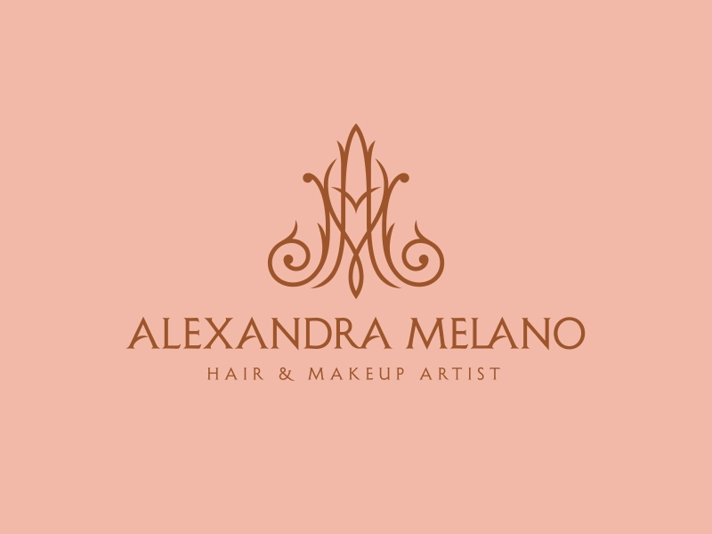 Alexandra Melano a m monogram hair makeup.webp