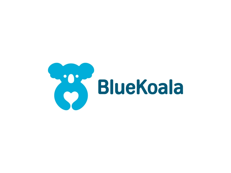 BlueKoala negative space heart insurance protection koala.webp