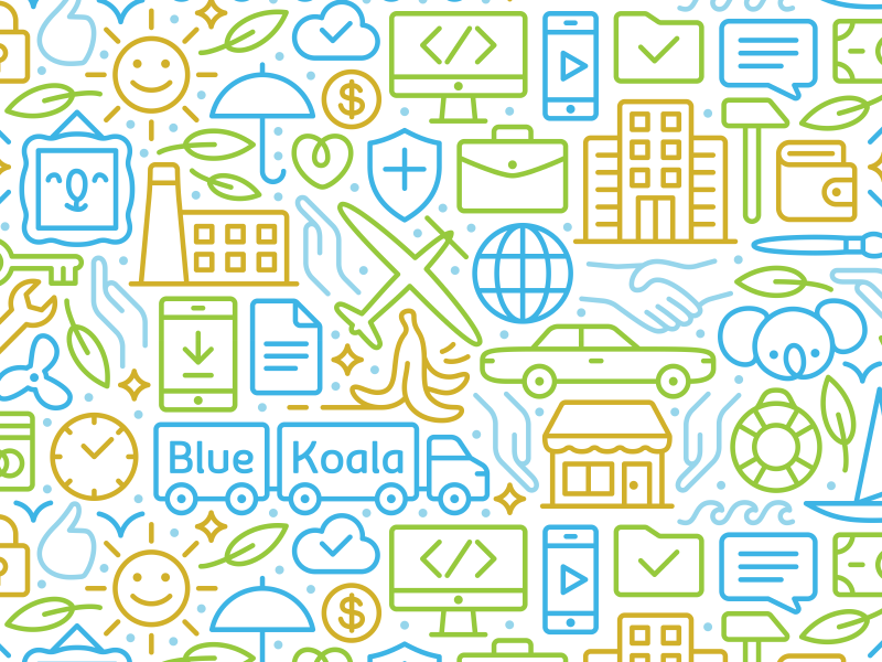BlueKoala Pattern pattern koala insurance.webp