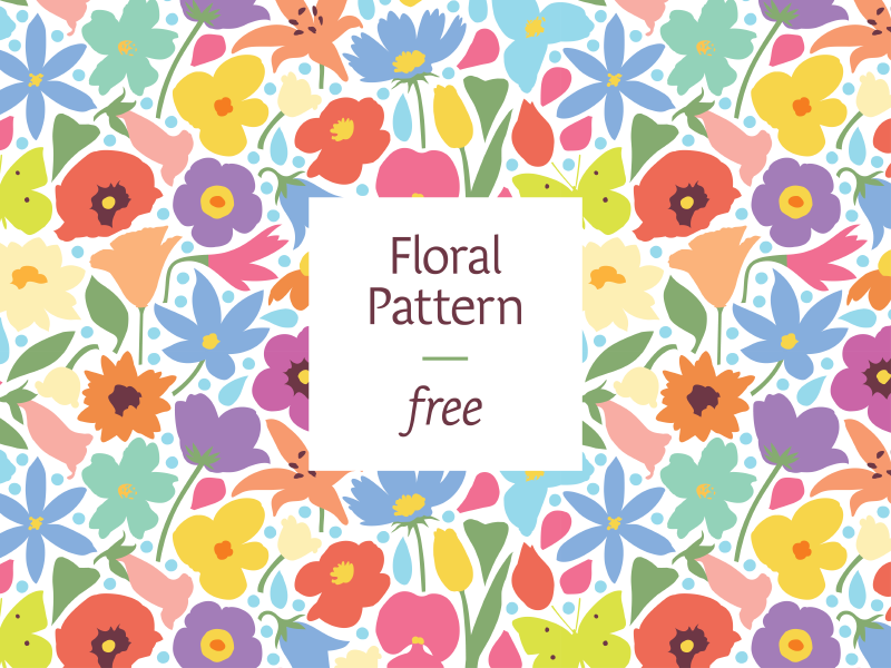 Floral Pattern flowers nature free vector pattern colorful.webp