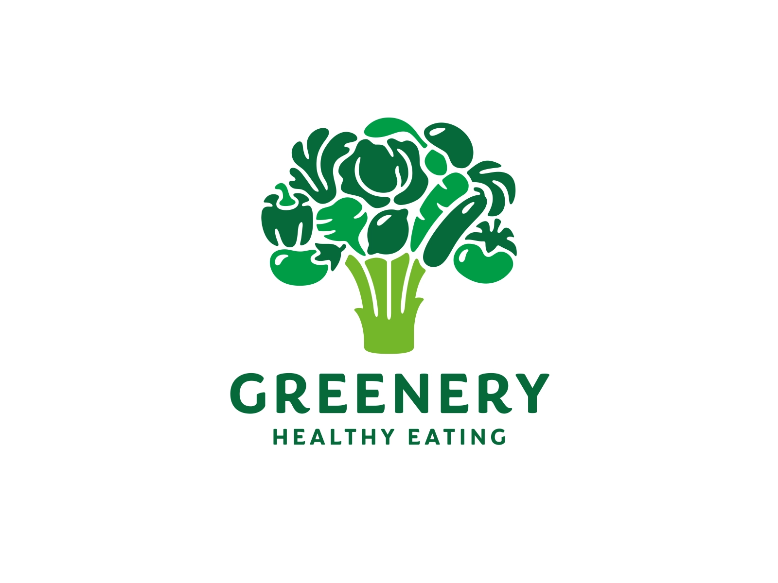 Greenery tree branding logo broccoli eggplant pepper beets cabbage lem.webp