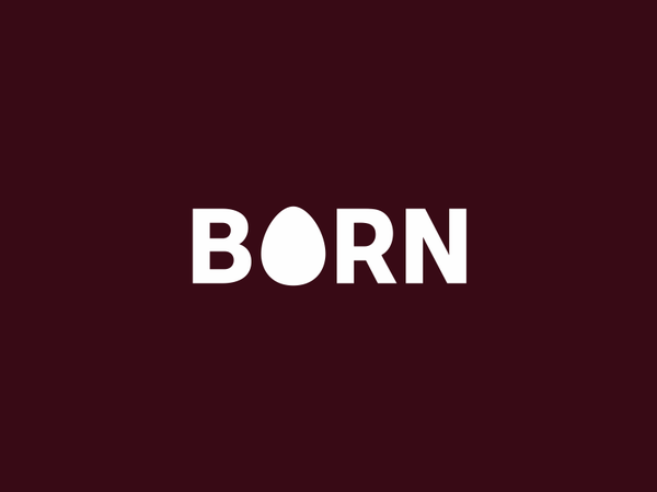 Born symbol mark emblem born egg lettering sign icon logotype logodesi.png
