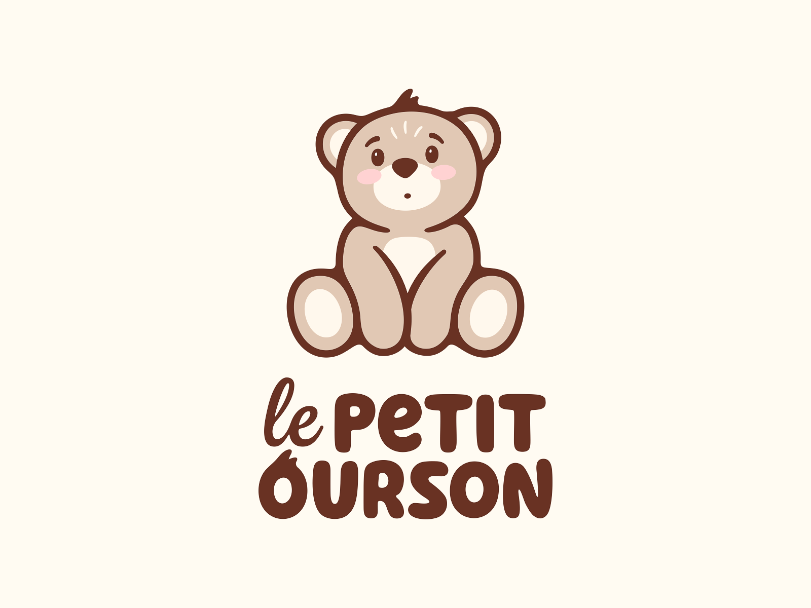 le PETIT OURSON cute bear illustration lettering logodesign logotype s.png