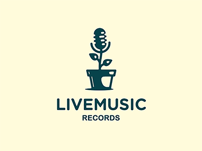 Livemusic records flower microphone sound music live.png