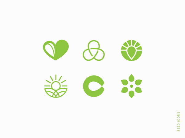 Seed icons letter mark sign icon logtype logo sun seed.png