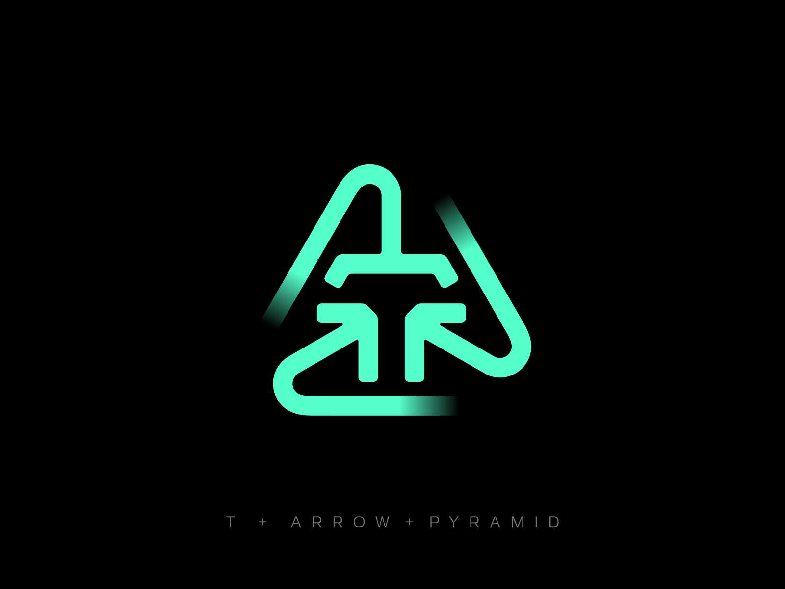 T loop arrow prizm pyramid letter monogram symbol logodesign logotype.png