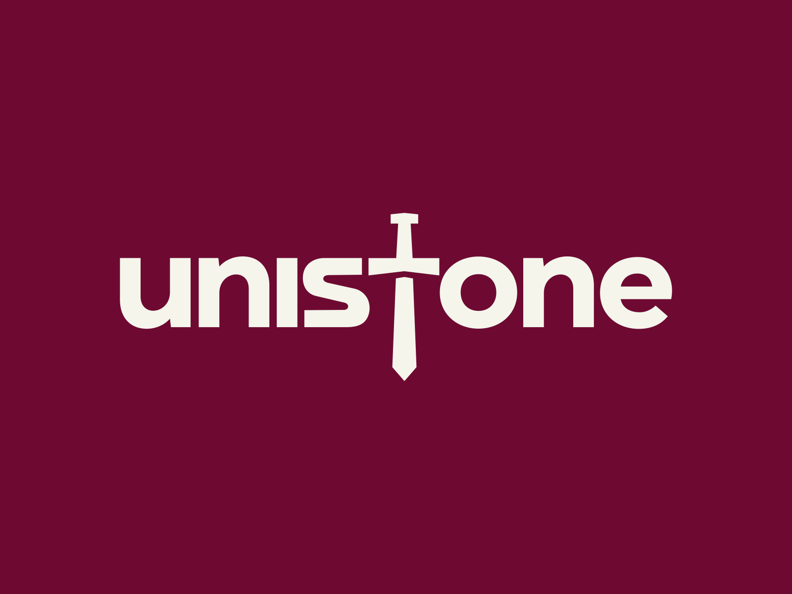 Unistone excalibur knife dagger sword lettering logodesign logotype lo.png