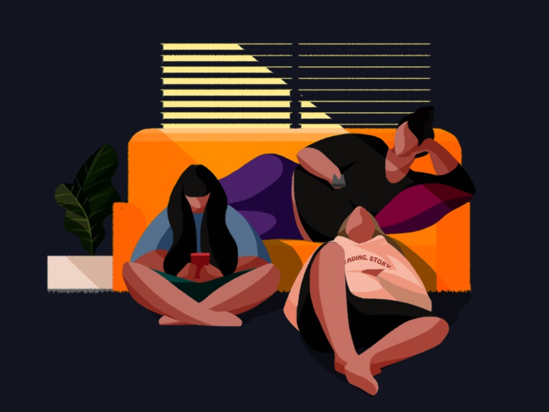 4 p.m. afternoon illustration character girls.jpg