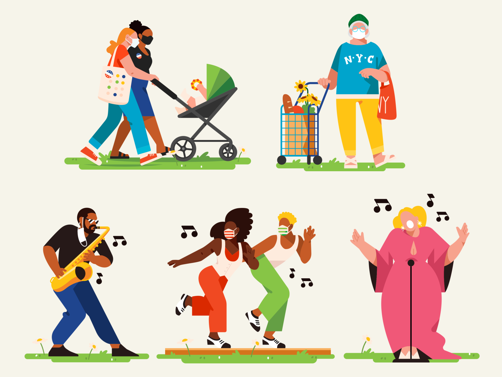 Restart Stages music performance concert color character illustration.png