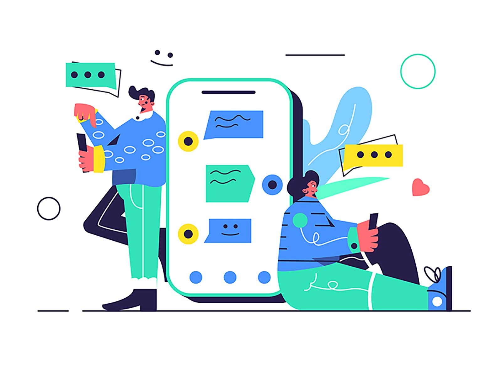 Chatting chat bubble conversation communication app dialog technology.jpg