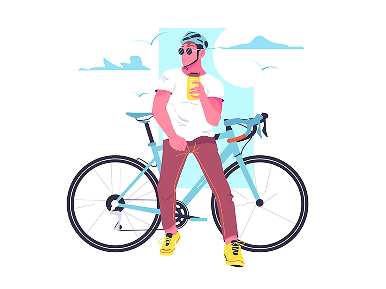 Cyclist character graphic design ui person cartoon background design v.jpg