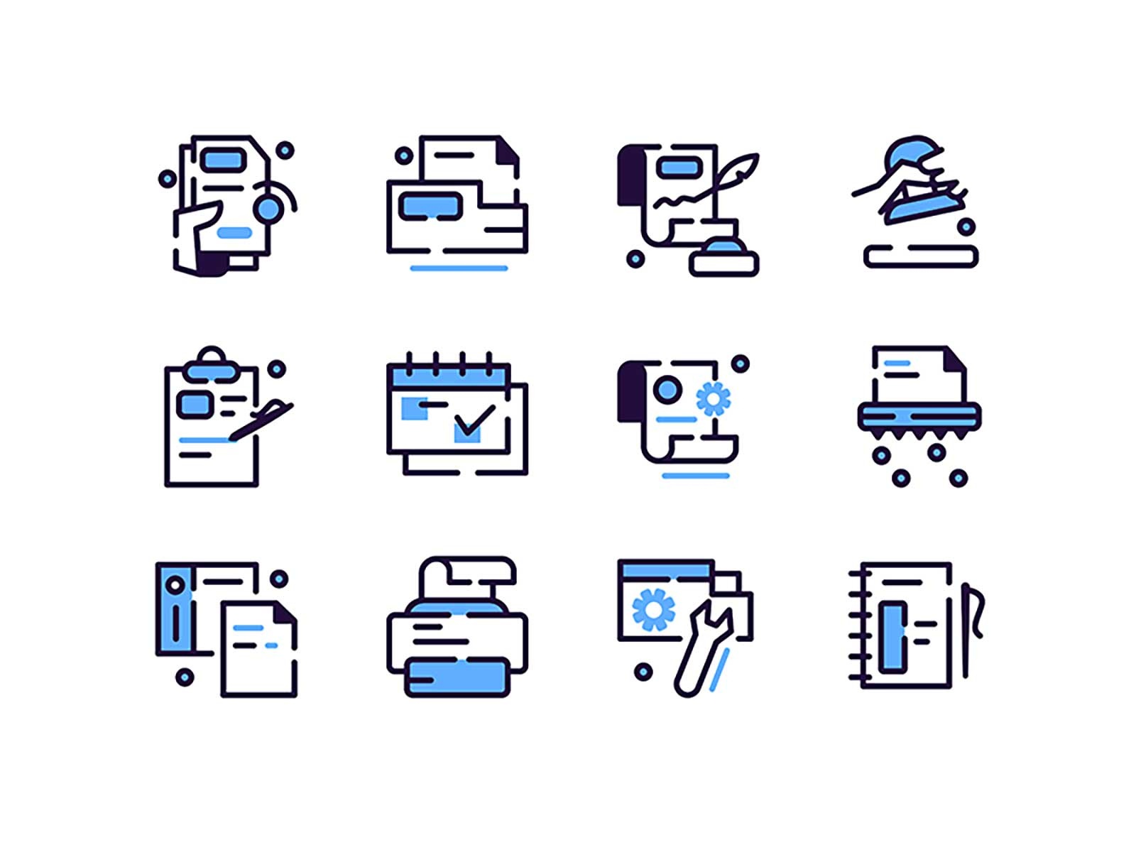 Documents icons graphic zip write shape web sign document set page fil.jpg