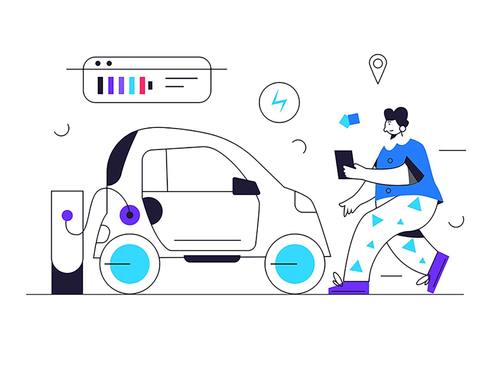 Electric car transport energy electric illustration vehicle transporta.jpg