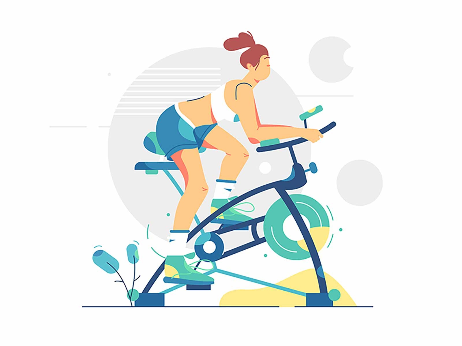 Exercise bike machine equipment loss weight style flat lifestyle healt.jpg