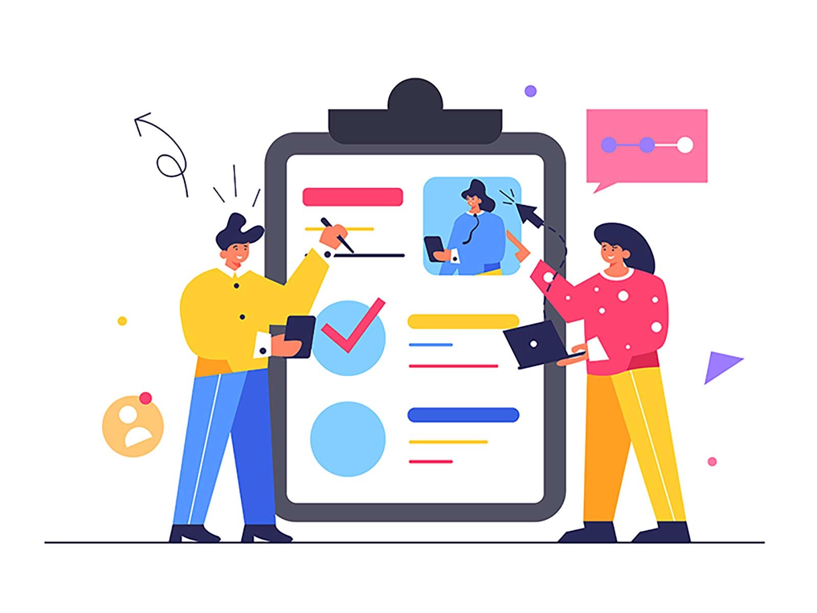 Filling in documents fill flat illustration mark document check form l.jpg