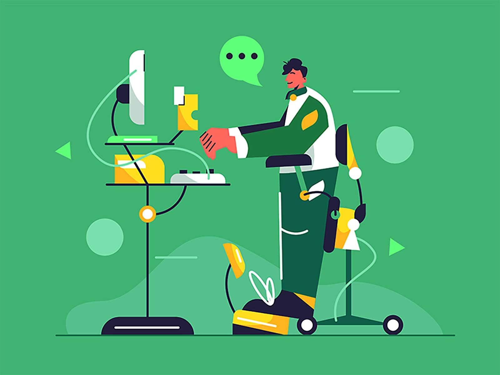 Guy at the computer character flat typing concept work illustration gu.jpg