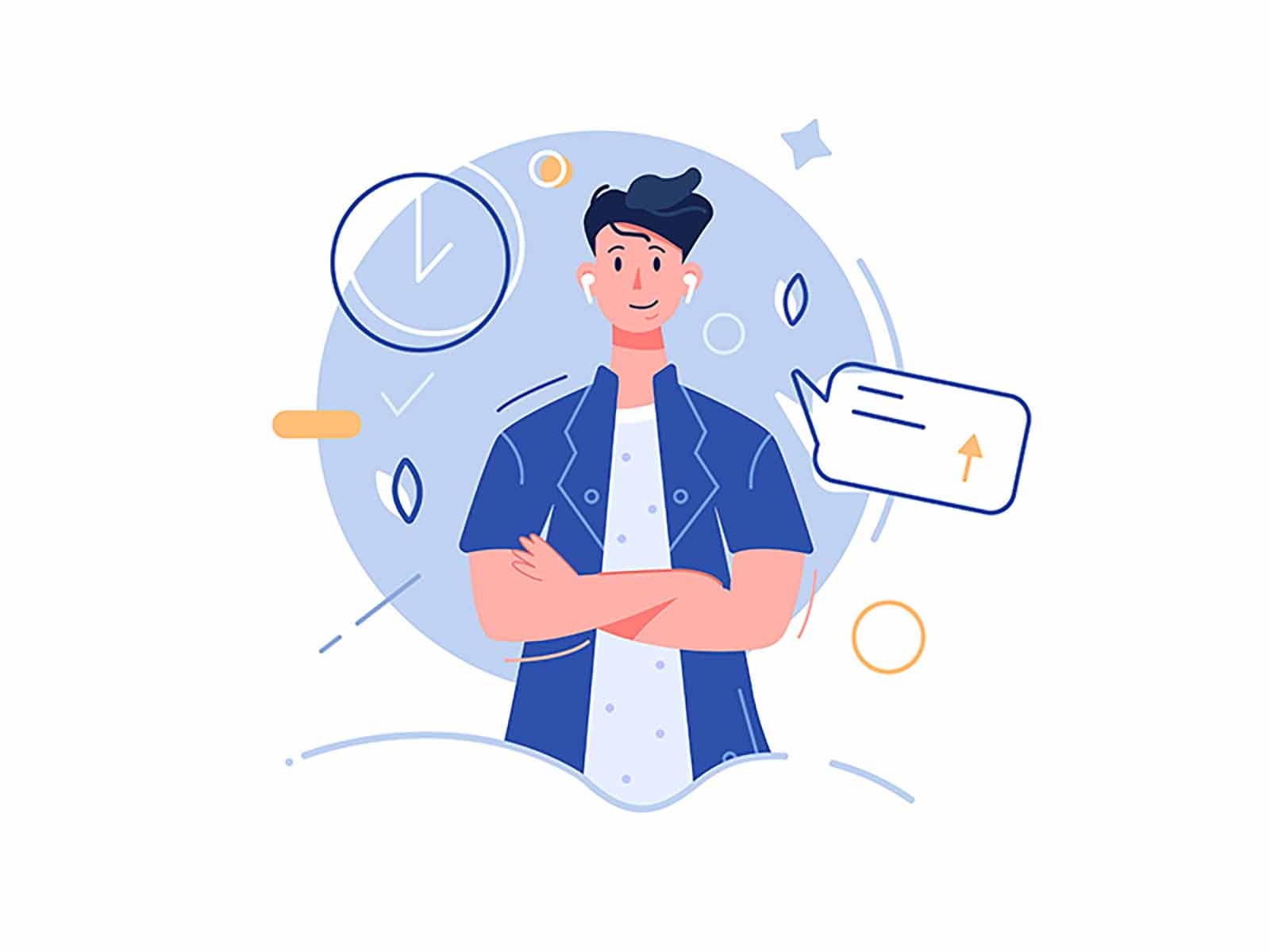 Guy in blue isolated shirt young character male illustration adult guy.jpg