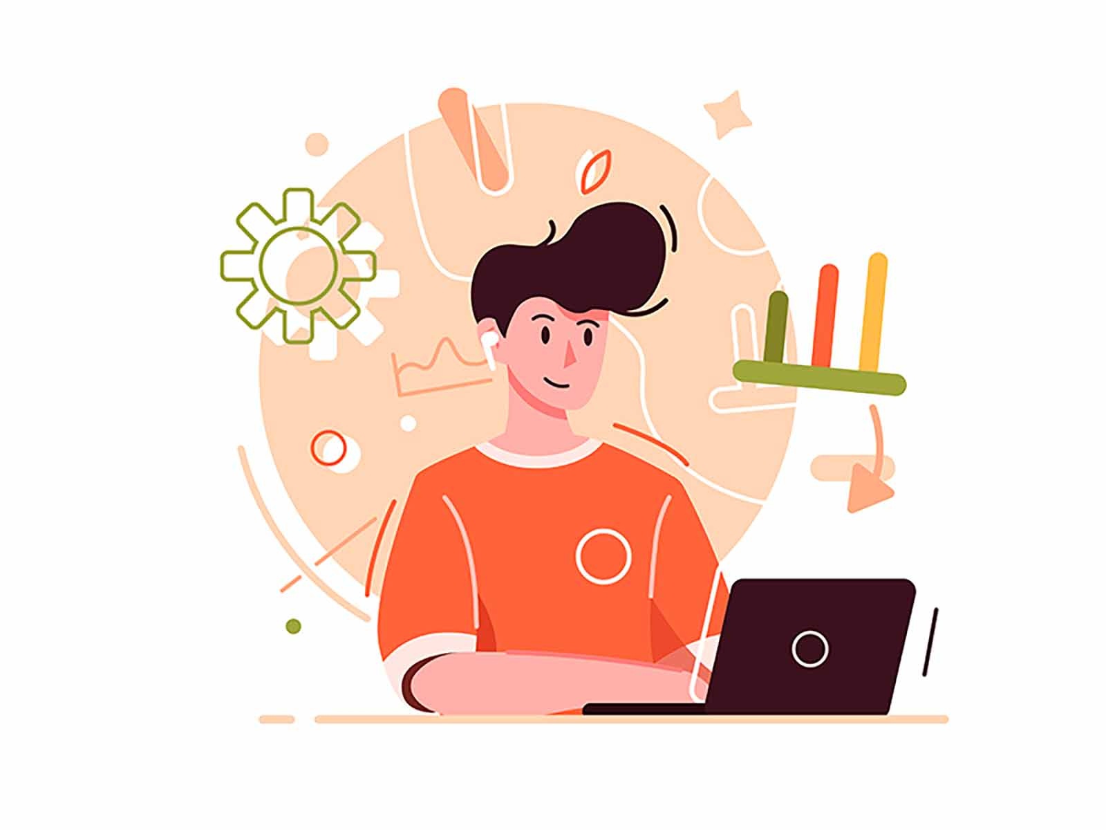 Guy in laptop laptop guy illustration flat art technology face cartoon.jpg