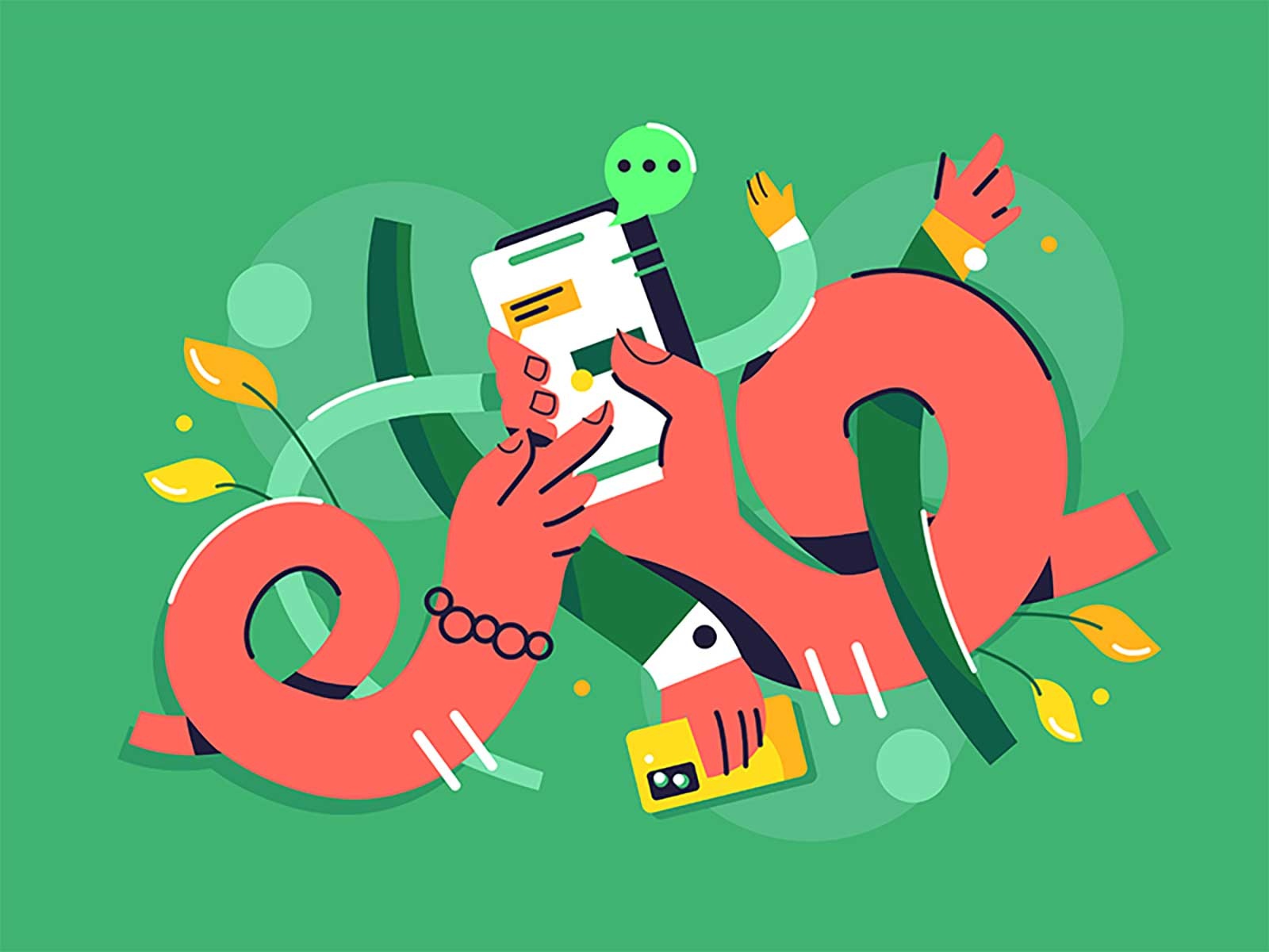 Interweaving cooperation cooperate concept teamwork community drawing.jpg