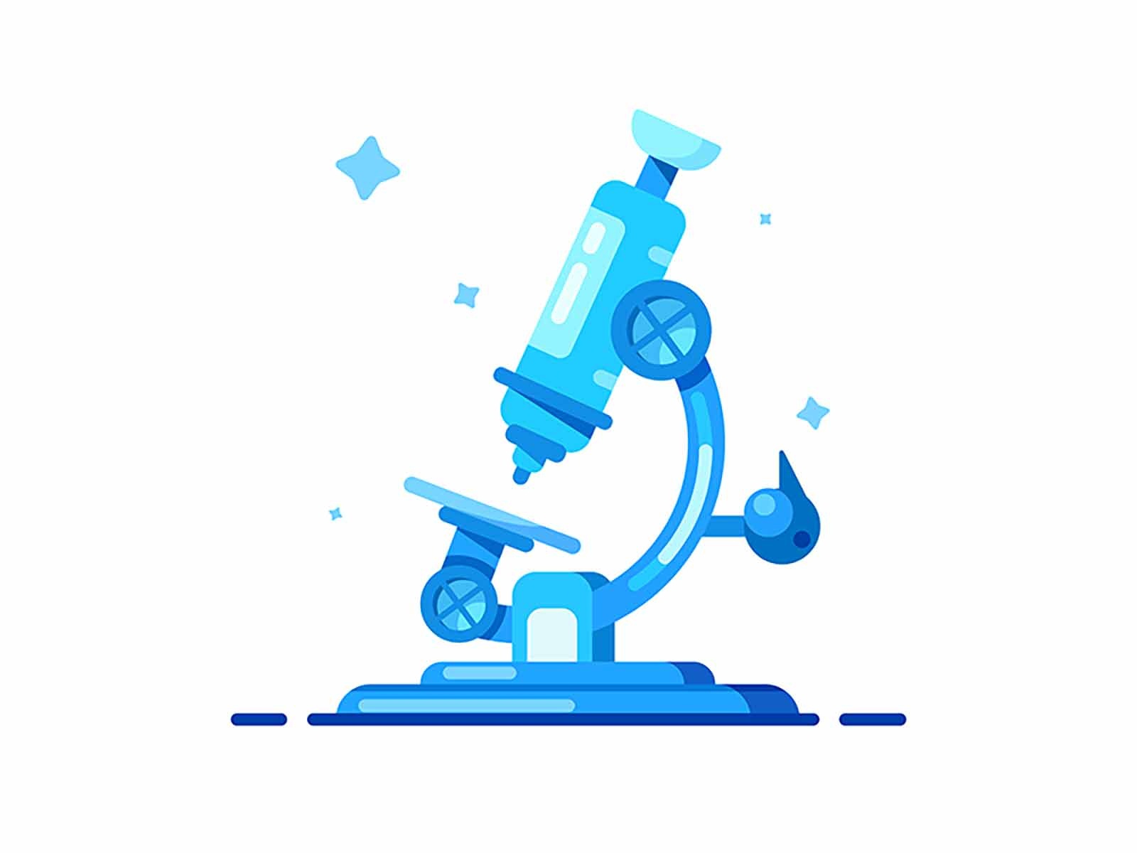 Microscope biology education microscope lab flat graphic equipment ill.jpg